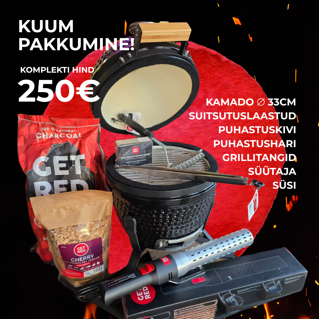 Kompaktse kamado grilli stardipakett